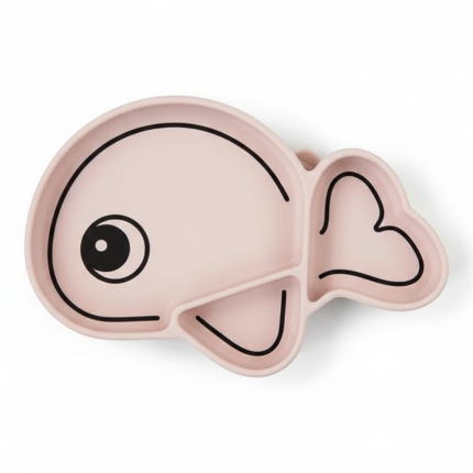 Talerzyk z przyssawką Wally - różowy / Done by Deer 1716381