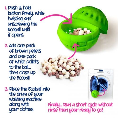 Ecoballs - kule do prania na 1000 Prań / Ecozone