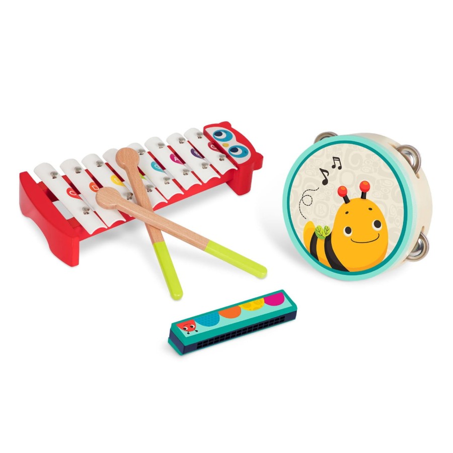 Mini Melody Band – zestaw drewnianych instrumentów / B.Toys