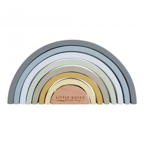 Drewniana tęcza błękit - nowa kolekcja / Little Dutch