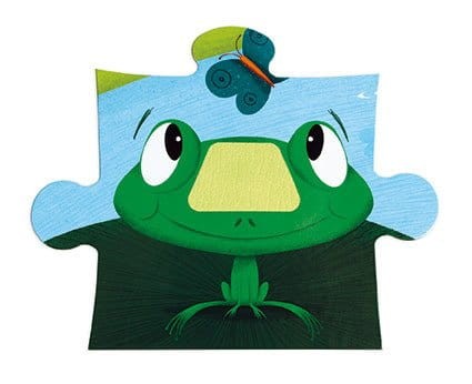 Puzzle sensoryczne 20 elementów Farma / Janod