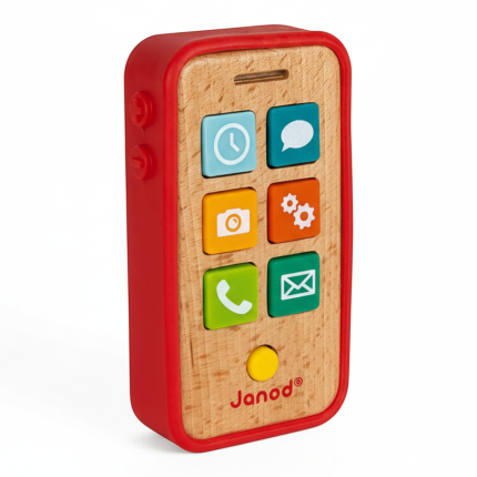 Telefon drewniany z dźwiękami / Janod J05334