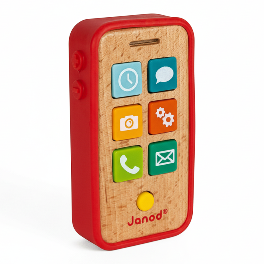 Telefon drewniany z dźwiękami / Janod