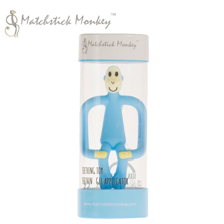 Gryzak masujący ze szczoteczką JASNY NIEBIESKI / Matchstick Monkey