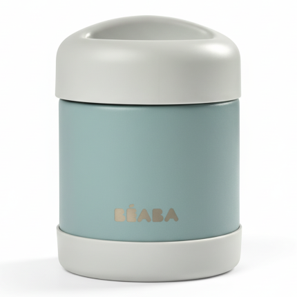 Pojemnik - termos obiadowy ze stali nierdzewnej z hermetycznym zamknięciem 300 ml - eucalyptus green / Beaba