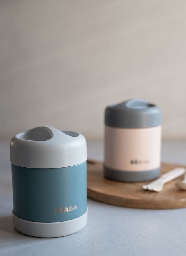 Pojemnik - termos obiadowy ze stali nierdzewnej 300 ml - light pink / Beaba