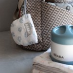 Duży pojemnik - termos obiadowy ze stali nierdzewnej 500 ml - baltic blue and white / Beaba