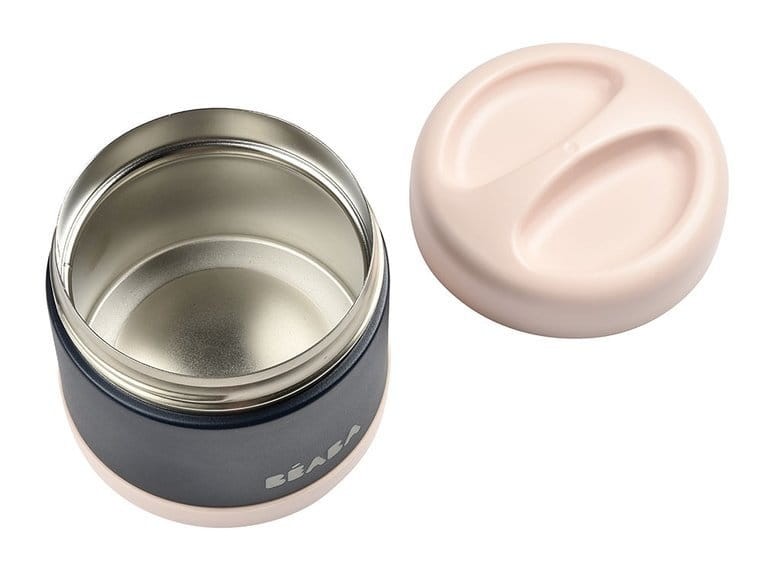 Duży pojemnik - termos obiadowy ze stali nierdzewnej 500 ml - night blue and pink / Beaba