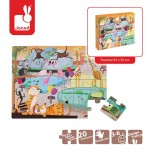 Puzzle sensoryczne 20 elementów Wycieczka do zoo / Janod