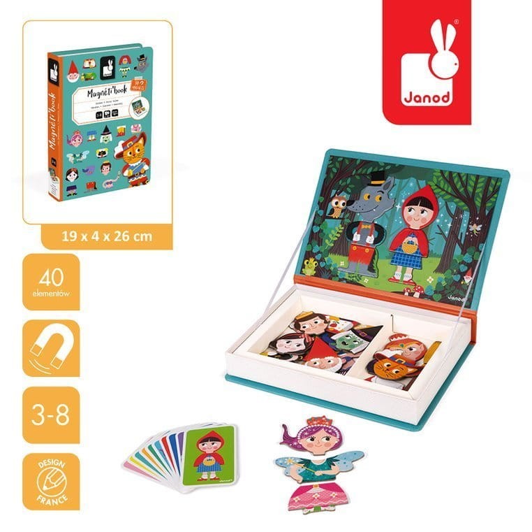Magnetyczna układanka Świat baśni Magnetibook / Janod