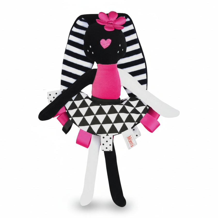 Przytulanka króliczka RÓŻOWA / Mom's Care