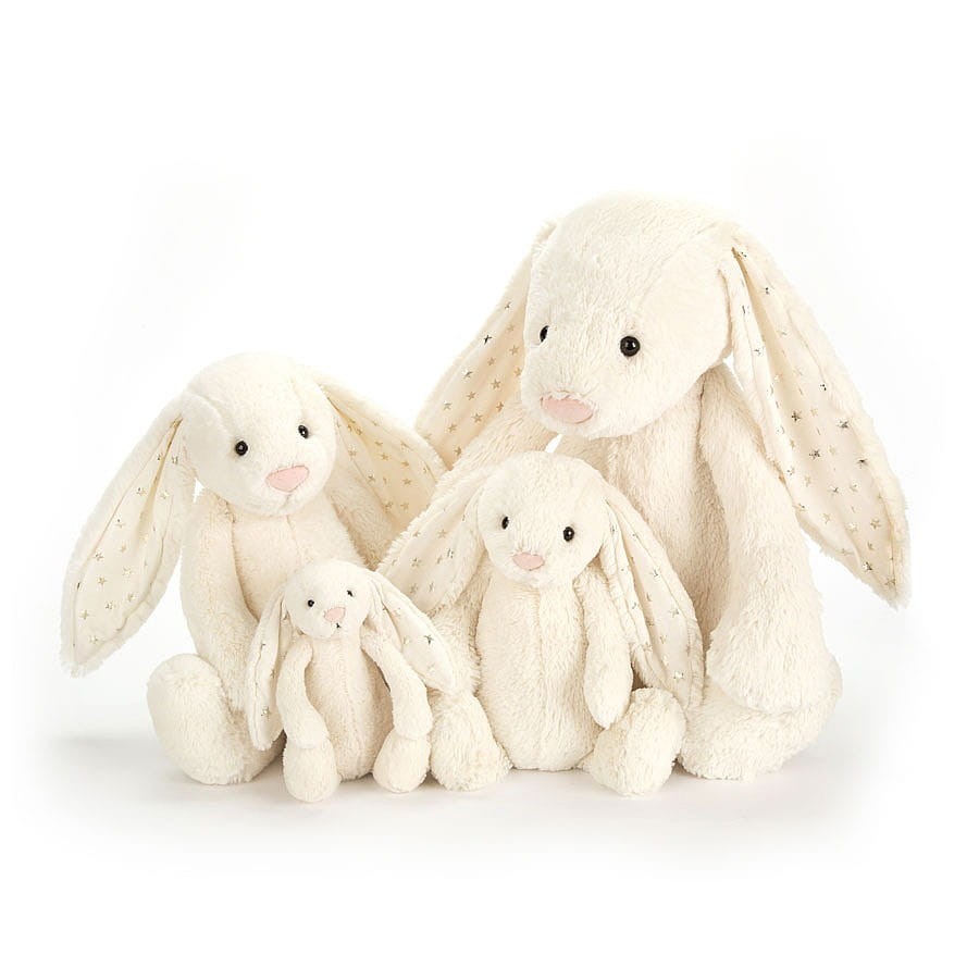 Jellycat króliczek Biały gwiazdki RÓŻNE WYMIARY