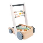 Wózek pchacz drewniany z 20 klockami Sweet Cocoon / Janod