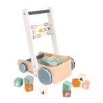 Wózek pchacz drewniany z 20 klockami Sweet Cocoon / Janod