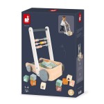 Wózek pchacz drewniany z 20 klockami Sweet Cocoon / Janod