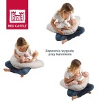 Ergonomiczna poduszka rogal dla kobiet w ciąży i karmiących Big Flopsy Printed jersey Howell / Red Castle