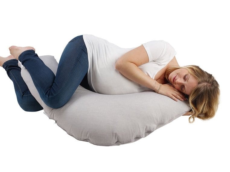 Ergonomiczna poduszka rogal dla kobiet w ciąży i karmiących Big Flopsy Printed jersey Howell / Red Castle