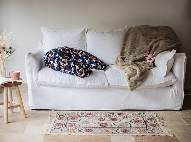 Ergonomiczna poduszka rogal dla kobiet w ciąży i karmiących Big Flopsy Printed jersey Howell / Red Castle