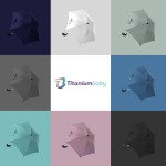 Parasol uniwersalny TB UV 50+ Marine/ Titanum Baby