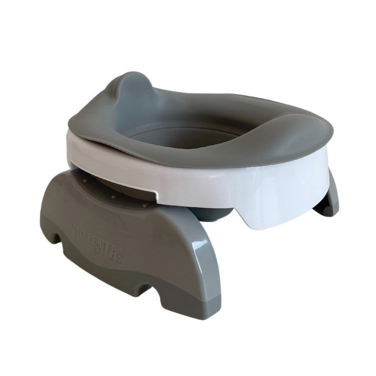 Wkład silikonowy składany na nocnik, szary / Potette Plus