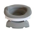 Wkład silikonowy składany na nocnik, szary / Potette Plus