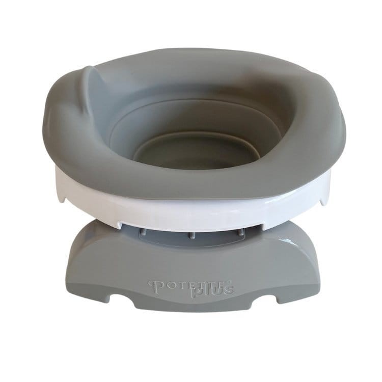 Wkład silikonowy składany na nocnik, szary / Potette Plus