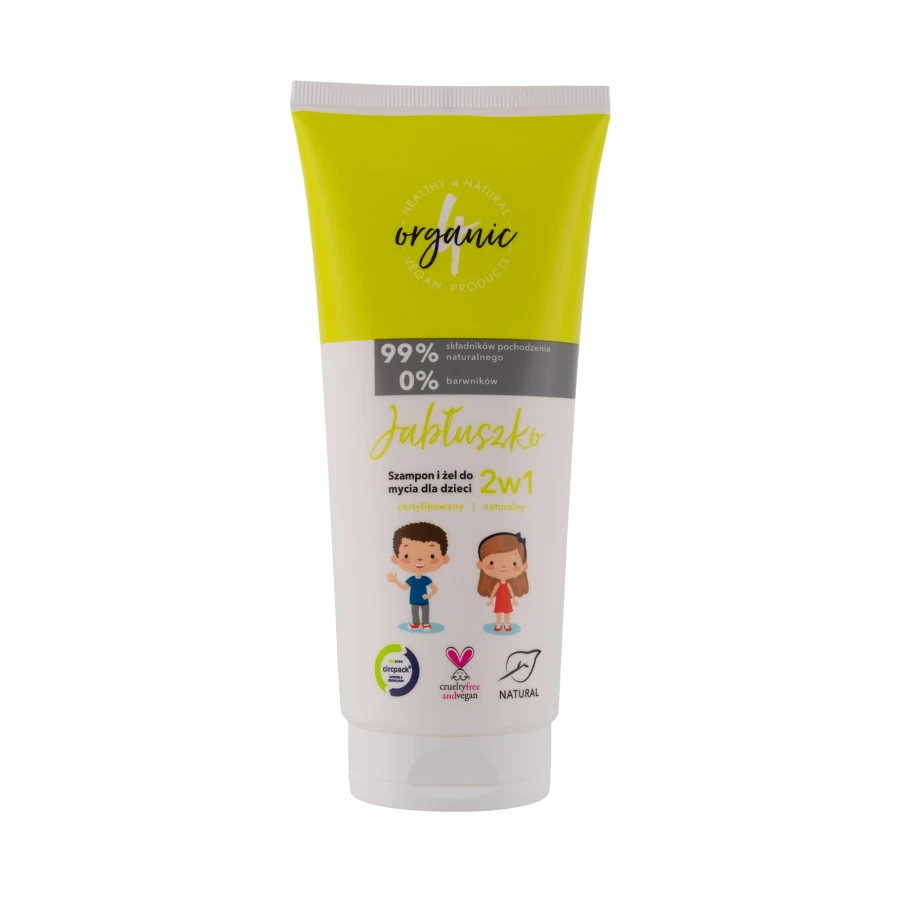 Szampon i żel do mycia dla dzieci 2w1 Jabłuszko 3+, 200ml / 4organic