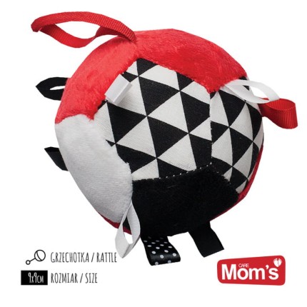 Piłeczka czerwona grzechotka / Mom's Care