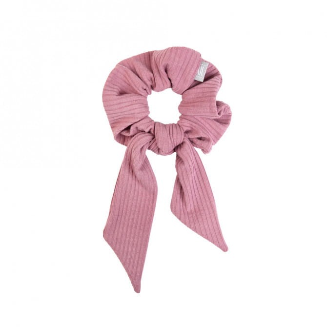 Gumka do włosów ze wstążką BLUSH RIB / UL&KA