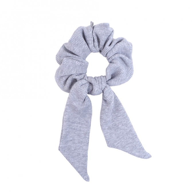 Gumka do włosów ze wstążką GREY RIB / UL&KA