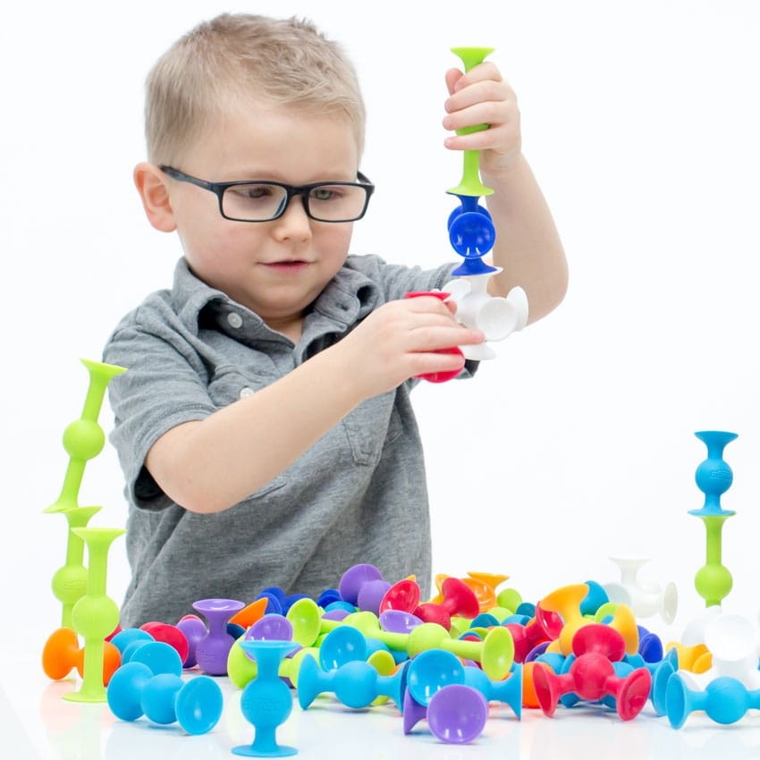 Klocki Przyssawki Squigz - zestaw startowy / Fat Brain Toys