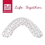 Ergonomiczna poduszka rogal dla kobiet w ciąży i karmiących Big Flopsy Printed jersey Howell, Red Castle