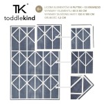 Mata piankowa podłogowa do zabawy Nordic Petroleum - Dark Blue / Toddlekind