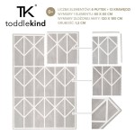 Mata piankowa podłogowa do zabawy Nordic Pebble Grey / Toddlekind