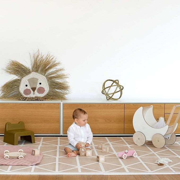 Mata piankowa podłogowa do zabawy Nordic Clay Beige / Toddlekind