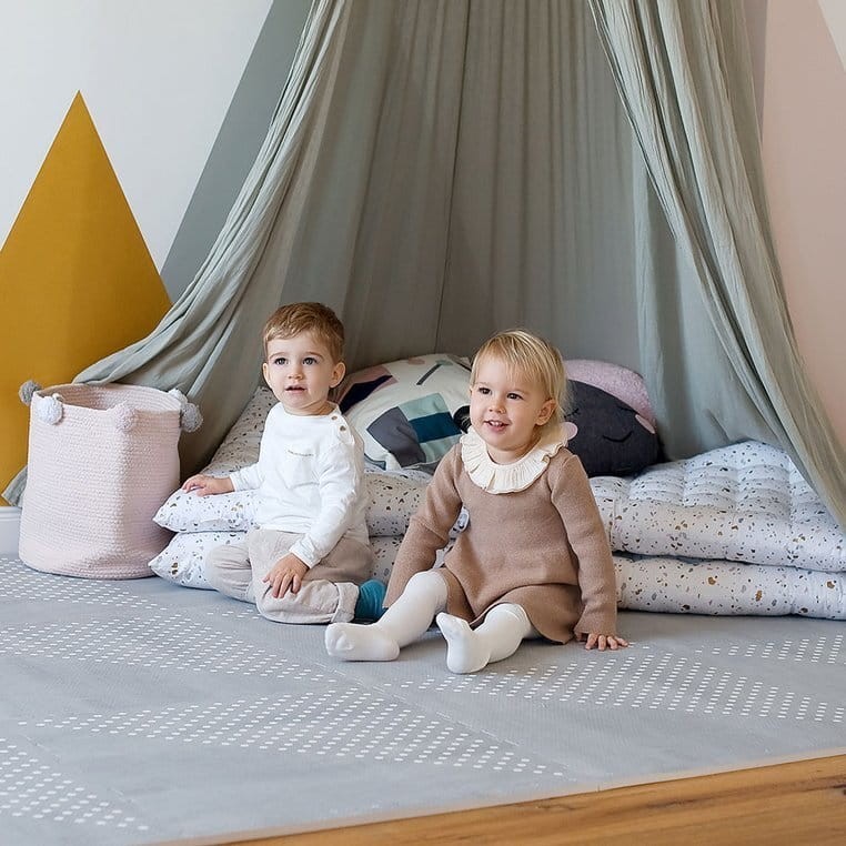Mata piankowa podłogowa do zabawy Earth Dove Grey / Toddlekind