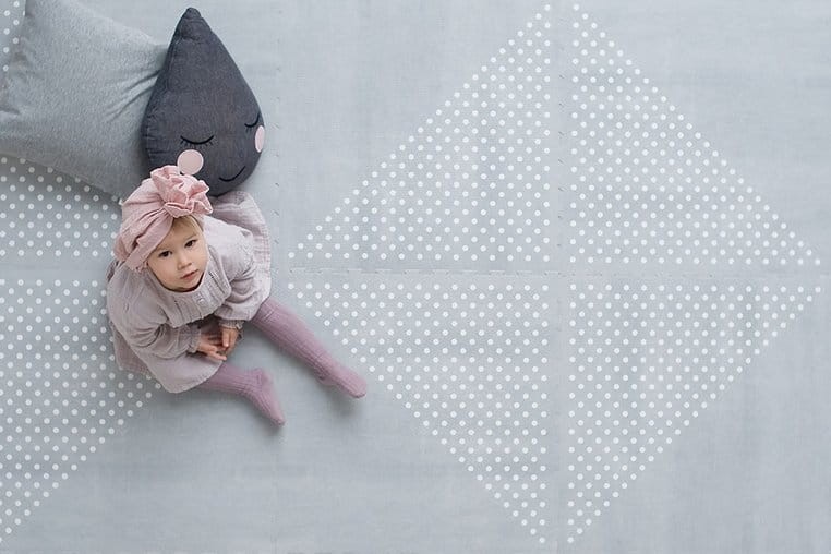 Mata piankowa podłogowa do zabawy Earth Dove Grey / Toddlekind