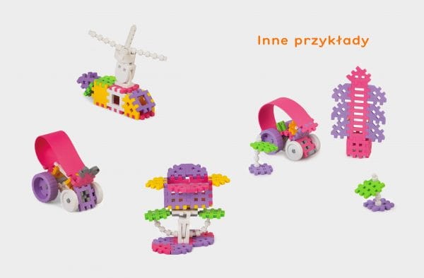 Klocki wafle MINI konstruktor dziewczynka 70 szt. / Marionex