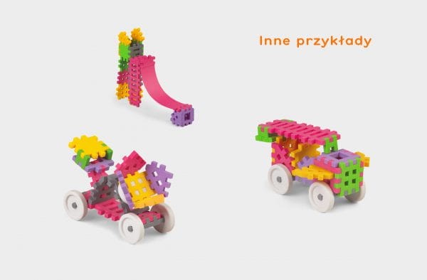 Klocki waffle MINI konstruktor dziewczynka 35 szt. / Marionex