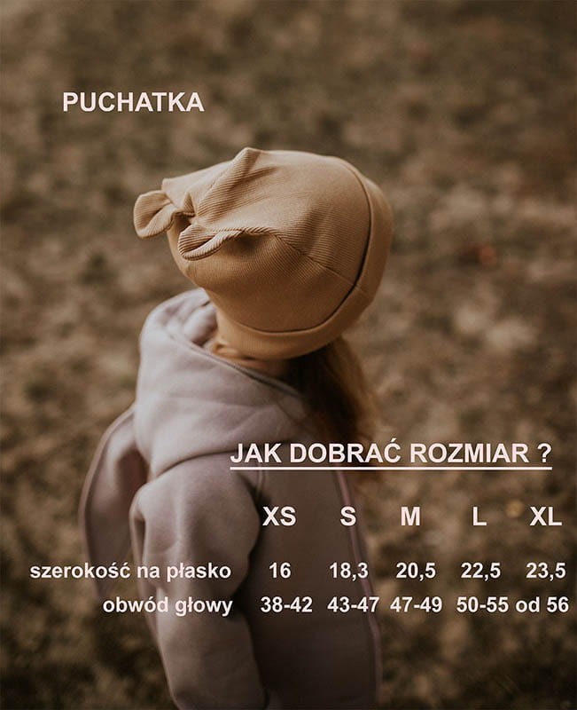 Czapka Puchatka - czarna / Benni