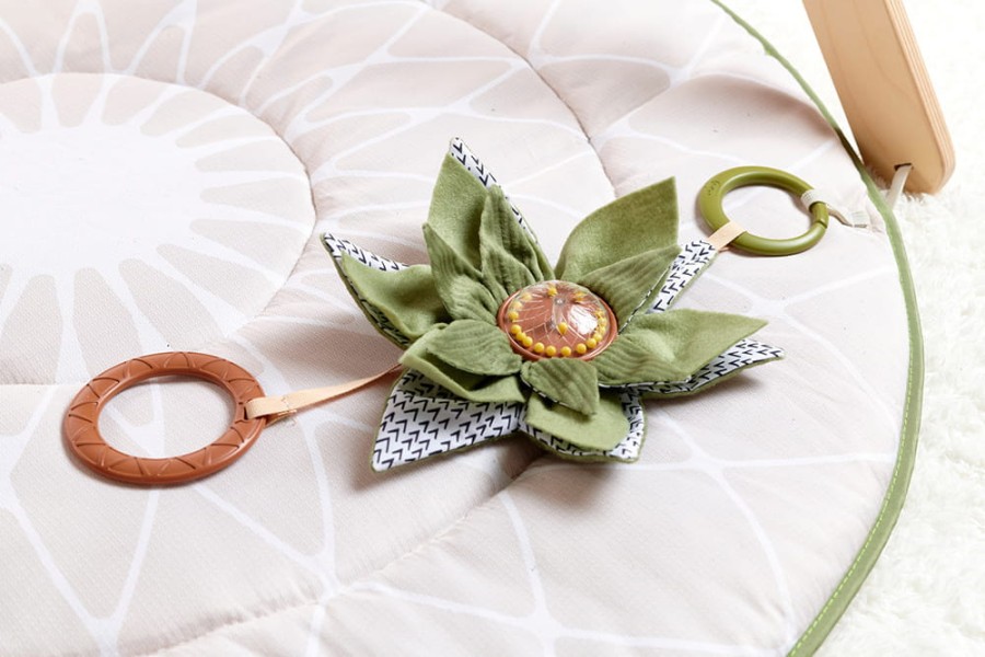 Gimnastyka dla bobasa z drewnianym stojakiem - Boho Chic / Tiny Love