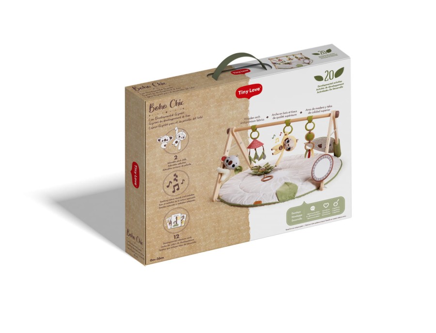 Gimnastyka dla bobasa z drewnianym stojakiem - Boho Chic / Tiny Love
