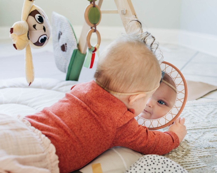 Gimnastyka dla bobasa z drewnianym stojakiem - Boho Chic / Tiny Love