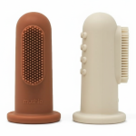 2 pierwsze szczoteczki na palec Cambrige Clay & Sand/ Mushie