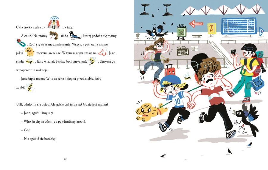 Jano i Wito uczą mówić "S". Ekspres na stacji/ Wydawnictwo Mamania