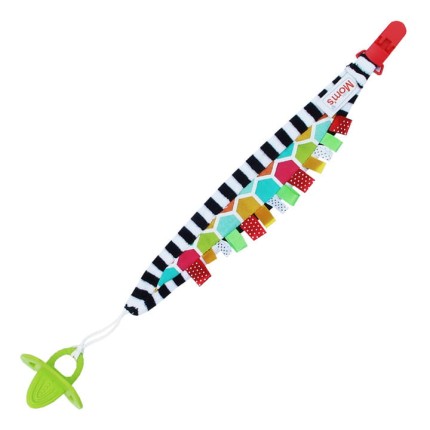 Zawieszka do smoczka z metkami pobudzająca zmysły / Mom's Care