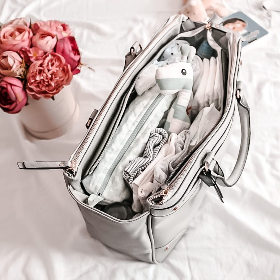 Torba dla mamy CARLA light gray / Joissy