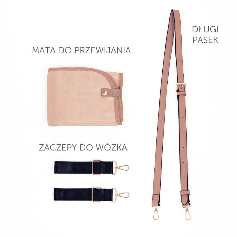 Torba dla mamy CARLA dusty pink JOISSY & MAMAVILLE / Joissy