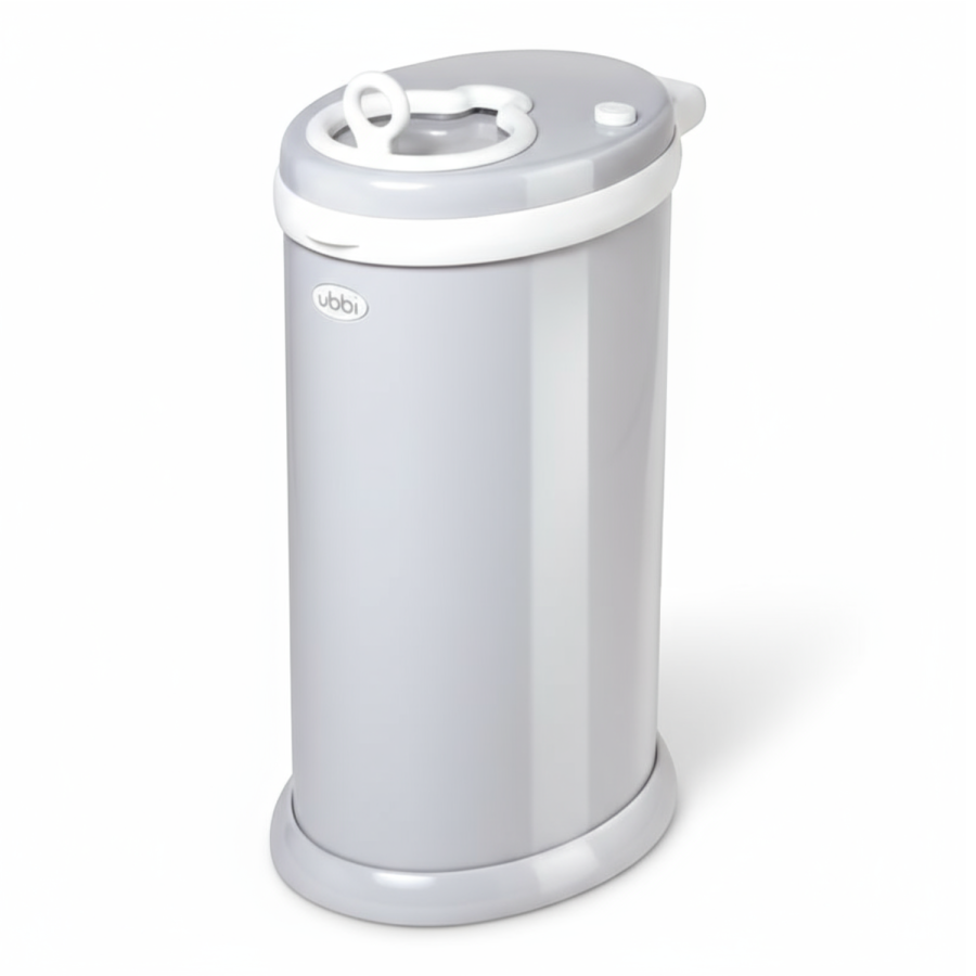 Stalowy kosz na pieluchy - grey / Ubbi