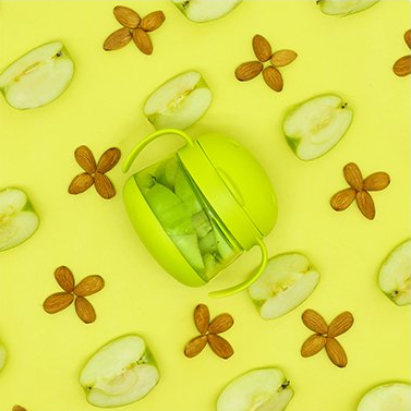 Kubek niewysypek, pojemnik na przekąski - Tweat Green / Ubbi